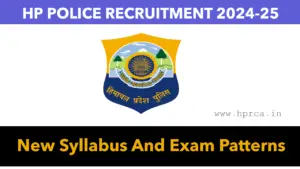 HP Police Syllabus 2024