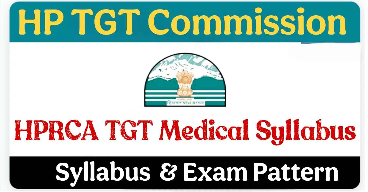 TGT Medical Syllabus
