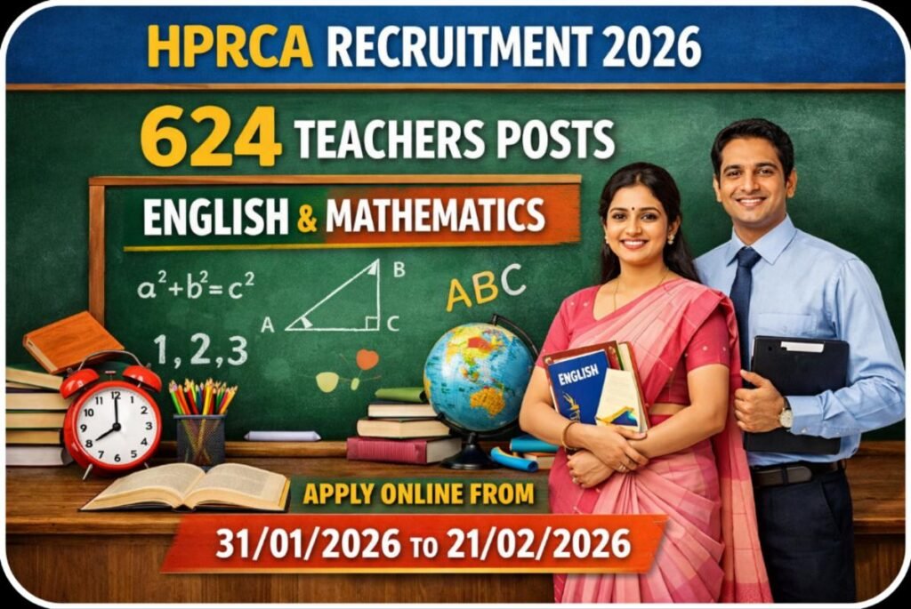 HPRCA RECRUITMENT 2026 Teachers Posts