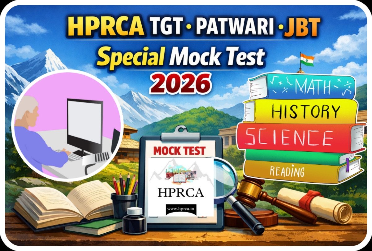 HPRCA TGT Arts /Patwari/JBT/Special Mock Test CBT 2026 - Practice Test -1 1 HPRCA MOCK TEST