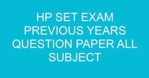 hp set exam previous years question paper all subject 745 3
