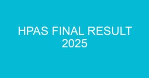 hpas final result 2025 2638 3