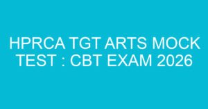 hprca tgt arts mock test cbt exam 2026 2664 3