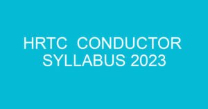 hrtc conductor syllabus 2023 721 3